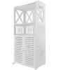 WODFARR Armadietto da bagno verticale, mobile WC per riporre carta igienica, supporto per carta igienica, armadio da bagno a 3 ripiani e 2 ante -40 x 25 x 90 cm
