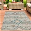 CARPETIA Tappeto Soggiorno Stile Vintage | Cura Facile | Interno & Esterno | verde crema, 160 x 230 cm