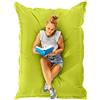 Green Bean© Square XXL Poltrona a Sacco Gigante 140x180 cm - Rivestimento in PVC Interno ed Esterno - Fodera Senza Imbottitura - Rivestimento per Sedia Lounge - Lavabile - Verde Chiaro
