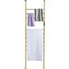 Zoobotanica Scaldasalviette elettrico, scaletta per asciugamani indipendente con timer 1-24H, 45-70°C, 180 W, scalda asciugamani, 9 travi trasversali (oro)
