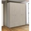 Bissolo Casa Armadio Parigi 161x52x210 cm, 4 Ante e 2 Cassetti, Nobilitato Olmo, Spazioso e Moderno, Salvaspazio Ideale per Casa e Ufficio, Pratico e Funzionale