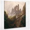 CheQuadro! Paesaggio roccioso nelle Montagne di arenaria dell'Elba Friedrich Quadro CD13, 90x72 cm