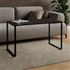 AKKE Tavolino Da Salotto Con Gambe In Metallo Piano Laminato Tavolo Rettangolare Altezza 55 cm Tavolino Da Soggiorno Stile Loft Crespo