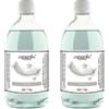 Generic Fei Fan Diffusore Ambiente 26 Fragranze Naturali e Intense ad Alto Concentrato di Essenza - Made in Italy Formato Ricarica da 500ml - 2 Flaconi (Talco)