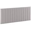 HOMN LIVING Testiera Eris rivestita in tessuto grigio chiaro 160x60 cm, include raccordi e viti