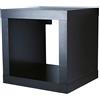 IKEA KALLAX - Mensola cubo 42 x 39 x 42 cm, colore: Nero/Marrone