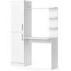 Vicco Scrivania con ripiani Tessa, Bianco, 122.9 x 52 cm