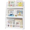WOLTU Libreria Montessoriana per Bambini, Scaffale Porta Libri e Giocattoli a 3 Ripiani, Organizzatore per Cameretta dei Bimbi, in MDF e Legno di Pino, Bianco