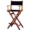 ZStyle Sedia Regista Sgabello Pieghevole Leggera Portatile Director Make Up Hotel Ristorante Casa Veranda Bar Trucco Legno Di Faggio Tessuto Alta Truccatrice Richiudibile (Fusto mogano - Tela nera)