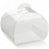 Aurora Store 50x Scatoline Cofanetto Torta in PVC Trasparente - 8x8x10 cm Scatoline portaconfetti bomboniere Feste Matrimonio Compleanno 50 Pezzi