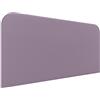 DHOME Testiera Letto Imbottita Liscia Curva in Similpelle Altezza 70cm da Parete Testiere Acustiche Fonoassorbenti per Camera da Letto (Lilla, 160cm)