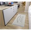 HANSE Home Brasserie de Paris - Tappeto da cucina con scritta, antiscivolo, facile da pulire, robusto, certificato Öko-Tex per cucina, corridoio, sala da pranzo, 62 x 150 cm