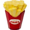 Kare Design Pouf French Fries, 40x32 cm (H 47 cm), in Polyresina dipinta a mano, pezzo unico, stile pop, soggiorno, cameretta, portata max 110 kg