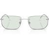 Ray-Ban Polarizzato rettangolare RB3768, argento/fotocromatico smeraldo scuro, 56 mm