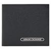 Armani Exchange Uomo Essential, Barcelona Side Logo Lettering Bi-Fold Wallet, Black, Nero, taglia unica