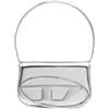 Diesel 1dr Shoulder Bag, Borsa Unisex Adulto, Taglia unica, argento, Talla única