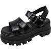 Buffalo Sandalo donna Aspha TS zeppa nero DS24BF02 BN16021881 40