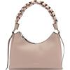 Coccinelle Pelle borsa a tracolla Boheme Grana Double Shoulder Bag Rosette/Warm Taupe beige