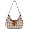 GUESS borsa a tracolla Camden Mini Shoulder Bag Cognac Logo marrone
