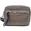NAJ-OLEARI Borsa Donna In Nylon Tracolla Multitasche Multiuso ART. 61750 Prodotto Realizzato con 100% Nylon Riciclato Dimensioni 26 X 18 X 11 cm (BEIGE)