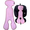 HECKBO Coprisedile estivo per bambini - Rivestimento traspirante per seggiolino auto e passeggino - Adatto a sistemi di cinture a 3 e 5 punti - Gruppo 1 - Rosa