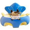 Jeeeun Baby Floor Seat | Infant Chair for Sitting Up | Supportive Baby Seat for Infants 3-12 Months | Soft & Secure Baby Sitting Chair | Portable Baby Seat for Home & Travel (Blue)