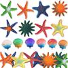 Hpbaggy 14 stelle marine sottomarine Dangerstella, animali marini in gomma, animali da spiaggia e giocattoli da piscina adatti ad adulti, bambine e bambini.
