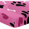 Hiseng Lenzuolo con angoli Neonato Lenzuola Carrozzina 3D Impronte Carine Elasticizzati Coprimaterasso Biancheria da Letto Materassino Sacco a Pelo per Lettino Ragazzi Ragazze (Cuore rosa,60x120cm)