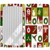 Treer Lenzuola con Angoli per Lettino Stampa, Neonato Coprimaterasso Letto Singolo Bebè Bambino, Morbide e Traspiranti, per Materassi Standard per Culle e Bambini (Natale,140x70x20cm)