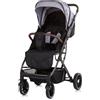 Chipolino Passeggino, passeggino combinato Copripiedi Zanzariera Ruote Sospese, colori:grigio argento