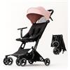 bebe2luxe Passeggino Leggero Compatto, portata Pieghevole e Piccolo, Reclinabile, 6 mesi-22 Kg, Passeggino da viaggio aereo BEBE2LUXE PIKO (Rosa)