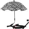 Teksome Ombrellone per passeggino, protezione UV 50+ , con clip, regolabile a 360° , accessorio per carrozzina
