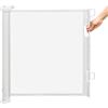 HUOLE Cancelletto di Sicurezza per Cani, Cancelletto di Sicurezza Retrattile per Bambini, 0-180 cm, Cancello Bambini Adatto per Scale, Corridoi, Interni ed Esterni -86 * 180 cm-bianco