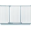 Safetots Cancelletto di Sicurezza Elite Extra Alto, 170cm - 179cm, Grigio Opaco, Extra Alto con 96.8cm di Altezza, Cancelletto di Sicurezza a Pressione per Scale, Barriera di Sicurezza