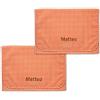 Coccole- Set asilo pappa con nome personalizzato (Buste, Quadri arancione)