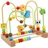 ZYIHNIRB Bead Maze Giocattolo Perline Roller Coaster Minigiocattolo Legno Puzzle Colorato Sviluppo Cognitivo per Allenare Pensiero Spaziale Adatto B, animale, Taglia unica bambino