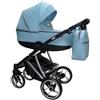 Sojan Passeggino AGIX 3in1 ecopelle i 3 pezzi e accessori. Passeggino trio Eco-pelle Sojan BBtwin (blue)