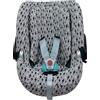 JYOKO KIDS Fodera per seggiolino auto in cotone compatibile con Cybex Aton Cloud-Q-M-2-4-5 (ATON Q, Black Rayo)