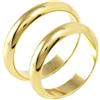 Cavaliere Gioielli Fedi Nuziali in Argento 925 laminato Oro 7 grammi Anelli coppia anelli uomo donna fidanzamento Matrimonio