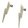 CHABER Orecchini A Bottone A Forma di Fulmine in Argento Sterling 925 per Uomo Donna Orecchini A Bottone Semplici A Forma di Fulmine Gioielli da Piercing All'orecchio