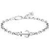 Morellato Bracciale Uomo in Acciaio, Cristalli, Collezione VERSILIA, Ancora - SAHB21