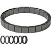 Generico Bracciale Ematite Uomo, Ematite Pietra Naturale Vera, Braccialetto Regolabile in Ematites Magnetica, Bracciale in Ematites Favorisce Naturalmente Il Metabolismo E Ripristina La Vitalità (A)