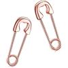 CHIC & ARTSY - Orecchini unisex a spilla di sicurezza in argento sterling 925 - Solidarietà e pace, Piccolo, Argento sterling, Non pietra preziosa