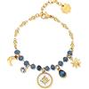 Brosway Bracciale Donna in Acciaio e Cristalli/pietre Naturali con Simbolo Stella | Collezione Chakra - BHKB136
