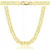 AMAR OPRAVA Gold Collana da donna/uomo 925/585, originale intrecciata, collana d'oro - collana, catena placcata oro 585 - catena reale oro, gioielli d'oro catena a piastre, 55 cm, Argento sterling