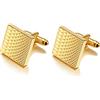 EQNSMDTGZ Gemelli da Uomo Cufflinks Classic for Men Party di matrimonio d'affari per la Festa di Matrimonio Aziendale(Gold)
