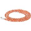 Lebensquelle Plus Collana con perline in pietra preziosa + chiusura in argento 925 | Perline Ø 4 mm con moschettone, lunghezza 45 cm | Collana di alta qualità (Pietra del sole)