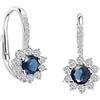 Bluespirit Princess Orecchini Donna in Argento 925, Cristalli - P.25M401000600