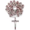 Mondo Cattolico - Rosario Cattolico con Perle in Vetro Rosso in Filigrana di Papa Francesco