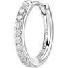 Brosway Orecchino Singolo Donna, Orecchino a Cerchio in Argento e Infinite White | Collezione FANCY - FIW102